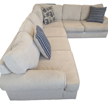 Cream L Shaped Sectional