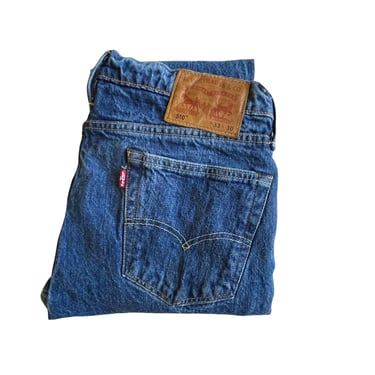 Vintage Levis 510 Darkwash Made in USA Selvage Redline Jeans, Size 33/30 