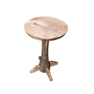 Locally Made Pedestal End Table