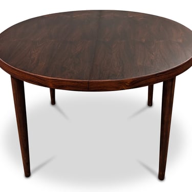 Round Rosewood Dining Table w 1 Leaf - 122295