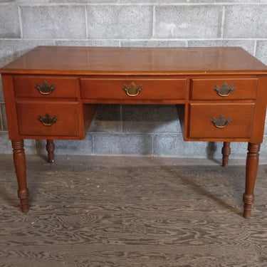 Vintage Wood Desk 47.75 X 26.25 X 30