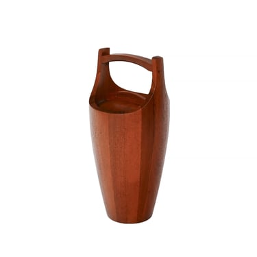 Dansk Teak Ice Bucket Congo Orange Largest Danish Modern JHQ 