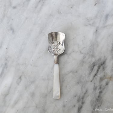 Sheffield Mother of Pearl Antique Spoon Scoop 