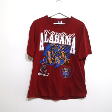vintage 1992 ALABAMA Crimson Tide national football championship vintage t-shirt -- size large 