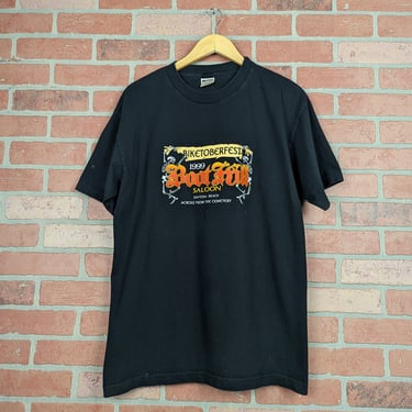 Vintage 1999 Biketoberfest Boot Hill Saloon ORIGINAL Biker Tee - Large 