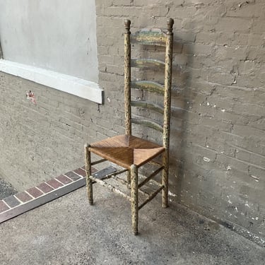 Folk Art Ladderback Chair