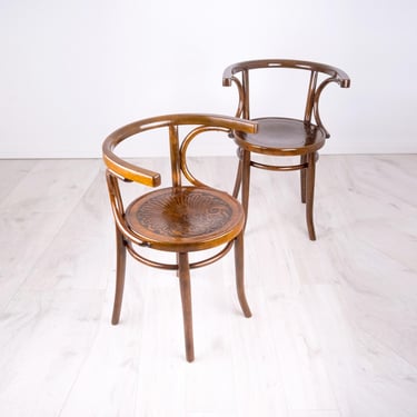 Thonet bentwood chair/ JJ Kohn chair/ bentwood chair black/ bentwood lounge chair/ fledermaus chair/ art nouveau furniture 