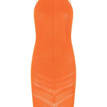 Bottega Veneta Woman Orange Crochet Dress