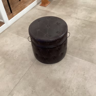 Round Storage Ottoman