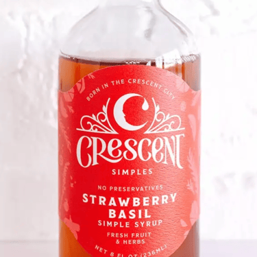 Crescent Simples | Strawberry Basil Simple Syrup
