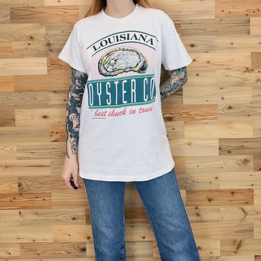 Vintage 90's Louisiana Oyster Co. T Shirt 