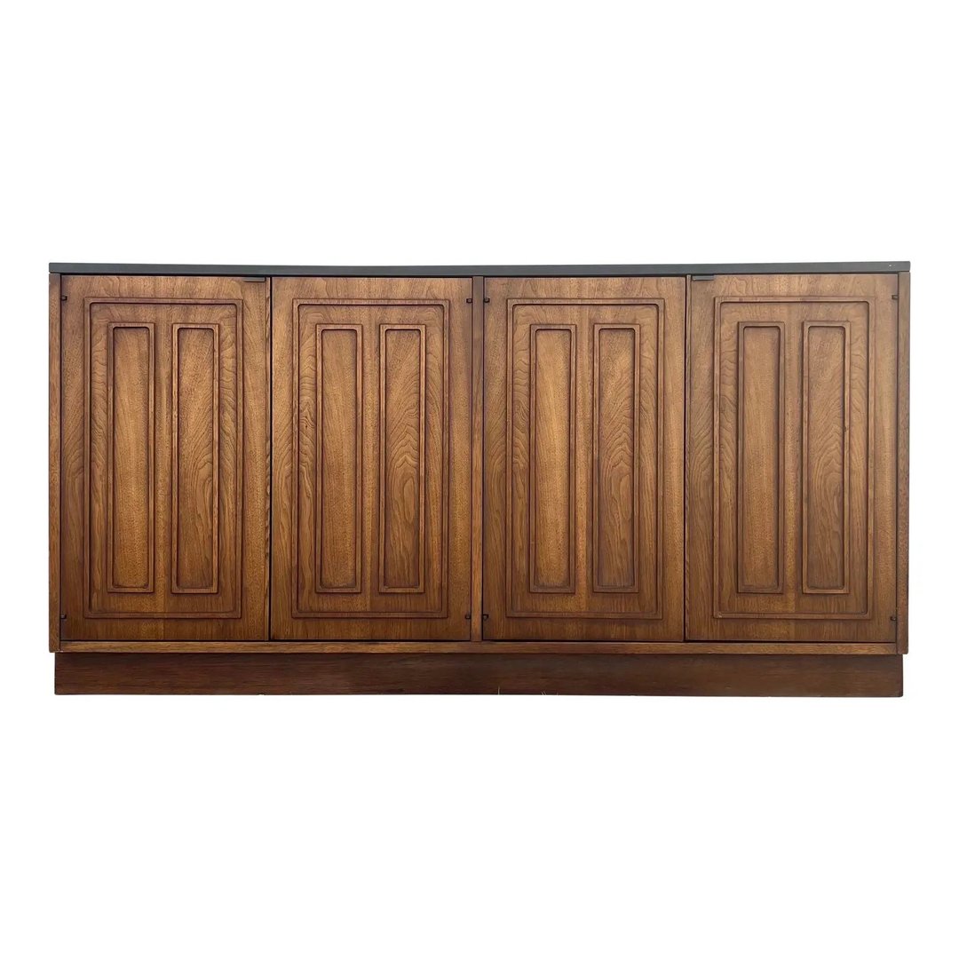 Broylhill Sculptra Mid Century Stone Top Credenza 2nd Story Trading