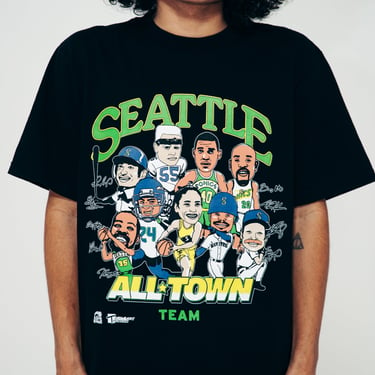 Alive & Well x TBNW "All-Town" Black Tee