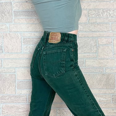 Levi's 512 Green Jeans / Size 25 