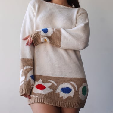 Vintage Primary Trim Sweater