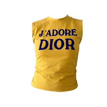 Dior J'Adore Yellow Logo Tank