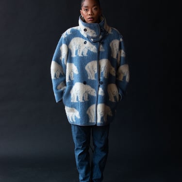 Polar Bear Print Coat | Lillunn 