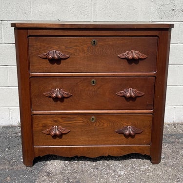 Antique Dresser Victorian Wood Chest of Drawers Nightstand Furniture Bedroom Storage Wash Stand Farmhouse Vintage Custom PAINT AVAIL 