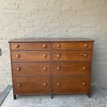 Stained Pine Chest of Drawers