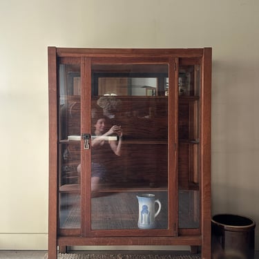 Oak display case