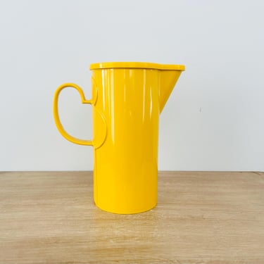 Vintage Mid Century Modern Yellow 2 Quart Dansk Gourmet Designs Pitcher with Lid 