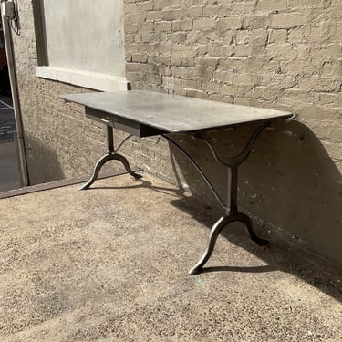 Two Drawer Industrial Work Table