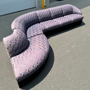 Post Modern Serpentine Kagan style sofa 