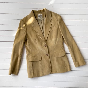 tan corduroy jacket | 70s 80s vintage light brown beige dark academia preppy corduroy blazer 