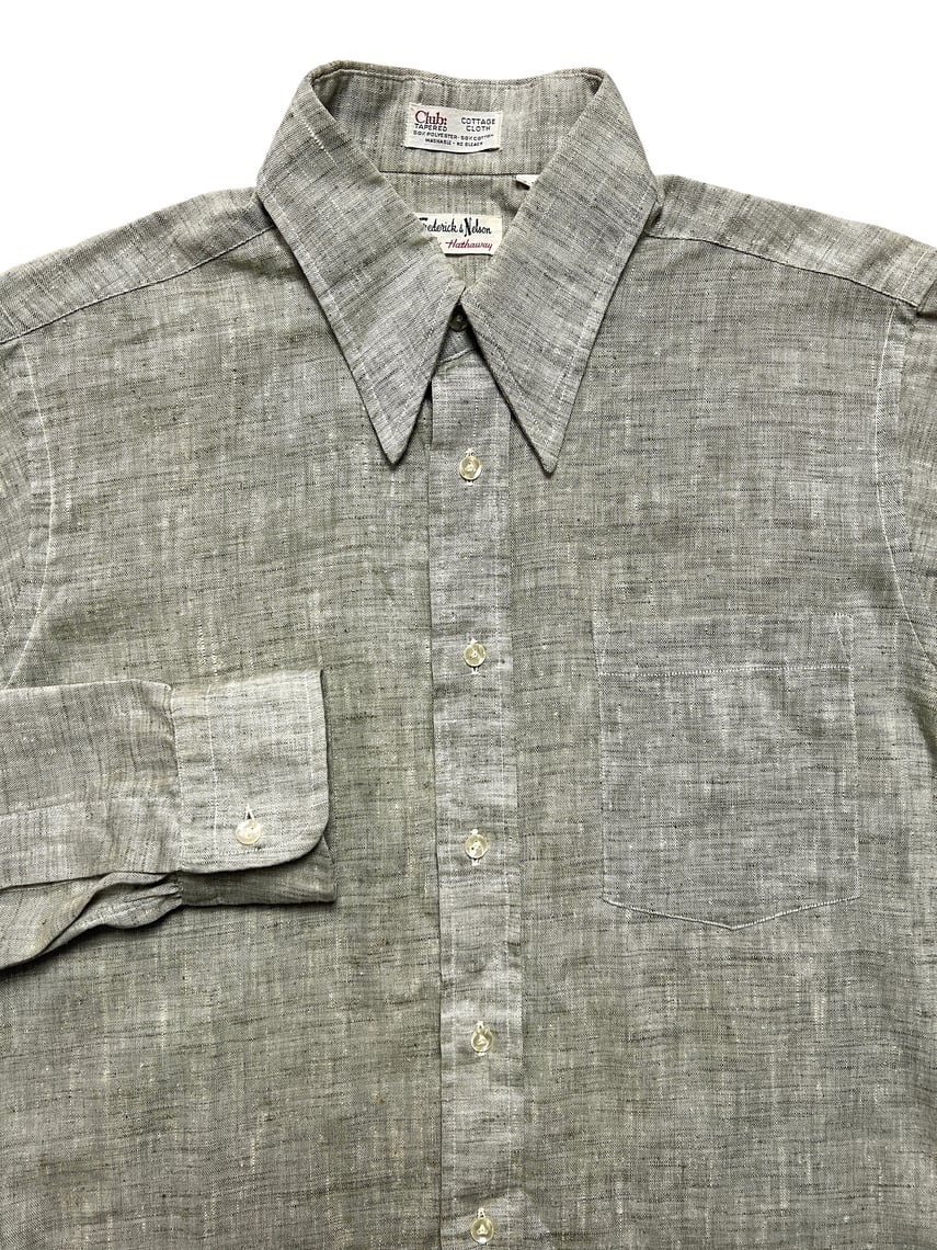 Vintage 1960s HATHAWAY Spearpoint Collar Button-Down Shirt ~ M ~ Club ...