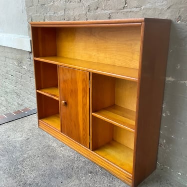 Vintage Pine Shelf with Storage