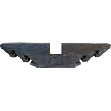 Large Indian Black Teak Architectural Bracket