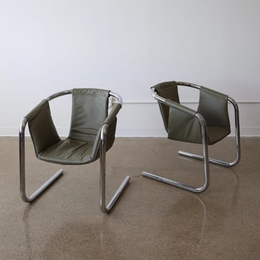 Zermatt Side Chairs by Vecta, a pair 