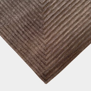 Canal Squared Chocolate 8'X10' Wool Rug
