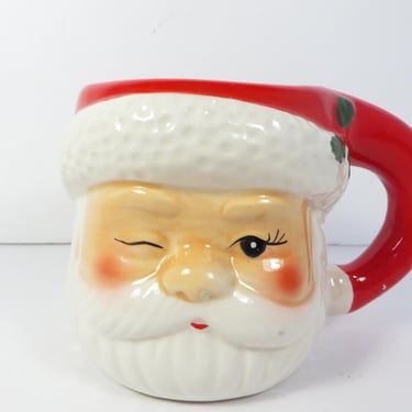 Vintage Santa Claus Face Mug - Santa Claus Face Mug 