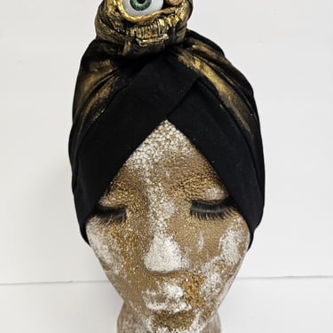 Evil Eye Turban, Eye Turban by Amanda Alarcon-Hunter,  Redesigned Turban, Avant Garde Turban, Protection Turban, Evil Eye Protection, Turban 