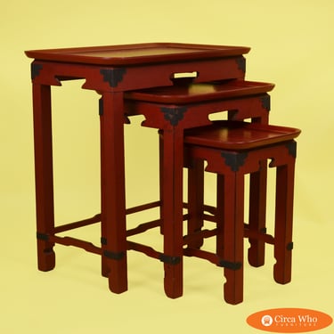 Set of 3 Ming Nesting Table