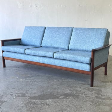 Restored Danish Mid Century Modern Rosewood Sofa by Westnofa 