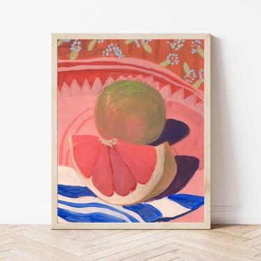 Grapefruit Still Life Framed Print