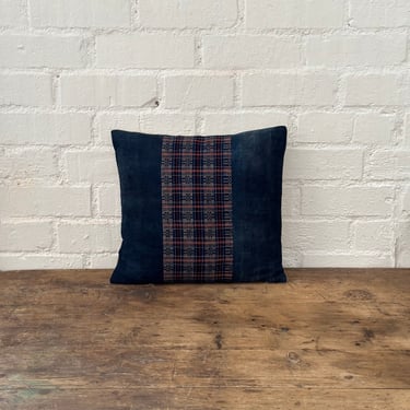 Vintage Fabric Pillow 18” x 16”