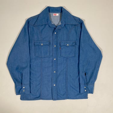 Levis Chambray Hippie Shirt Orange Tab Work Top | American Archive