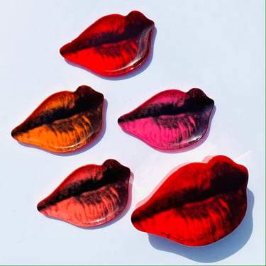 Pop Art Andy Warhol 'Marilyn' Lips Coasters / Plates