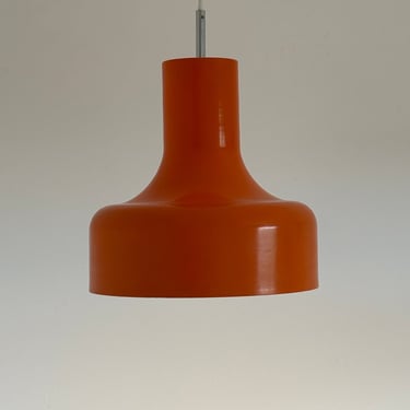 Danish Design Orange Ceiling Light / Retro Pendant Light / Mid-Century Modern Home Decor / Dining Room Lamp / Yugoslavia / 1970s 