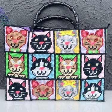 Vintage Cat Purse