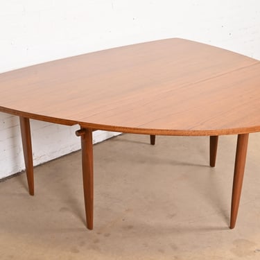 George Nakashima for Widdicomb Origins Collection East Indian Laurel Wood Drop-Leaf Dining Table, Newly Restored