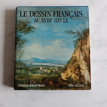 vintage French art book, “le dessin français au xviii siècle”