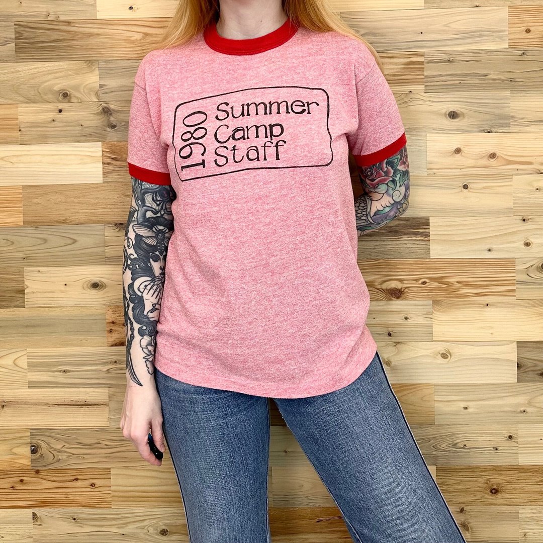 VINTAGE - 〜1990&#39;s Patrol Camp Staff Print Ringer T $_12.JPG?set_id=880000500F