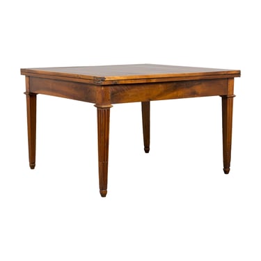 19th Century French Neoclassical Louis XVI Walnut Extendable Dining Table 