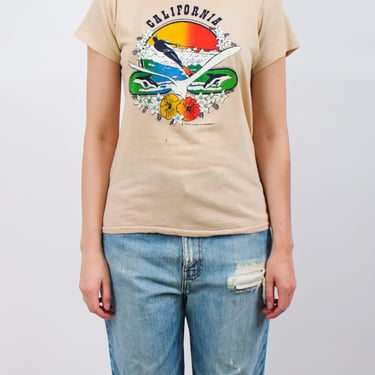 1970s California Single Stitch Surf Tee