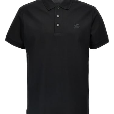 Burberry Men Logo Embroidery Polo Shirt