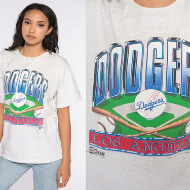 La Dodgers Shirt Vintage Baseball T Shirt LA Dodgers TShirt Los Angeles California Sports Retro Graphic 90s Short Sleeve Large L 